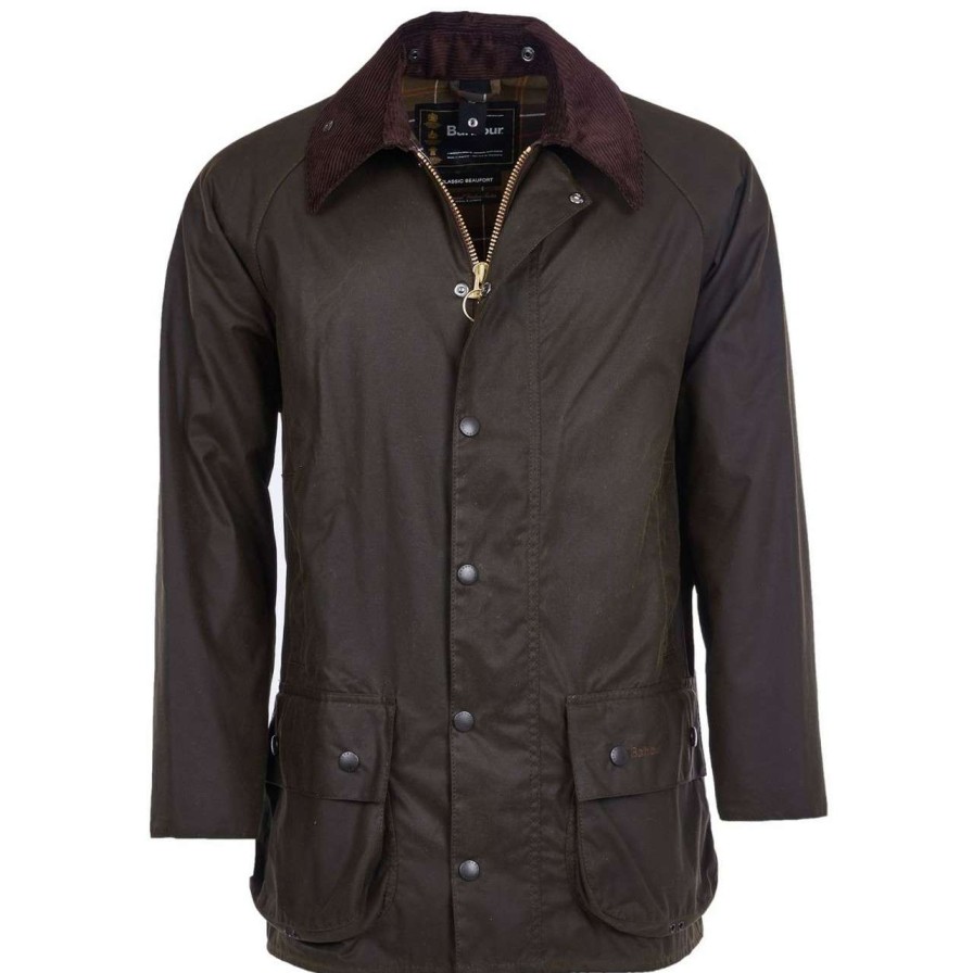 Jackets * | Closeout Sale Barbour Mens Classic Beaufort Wax Jacket