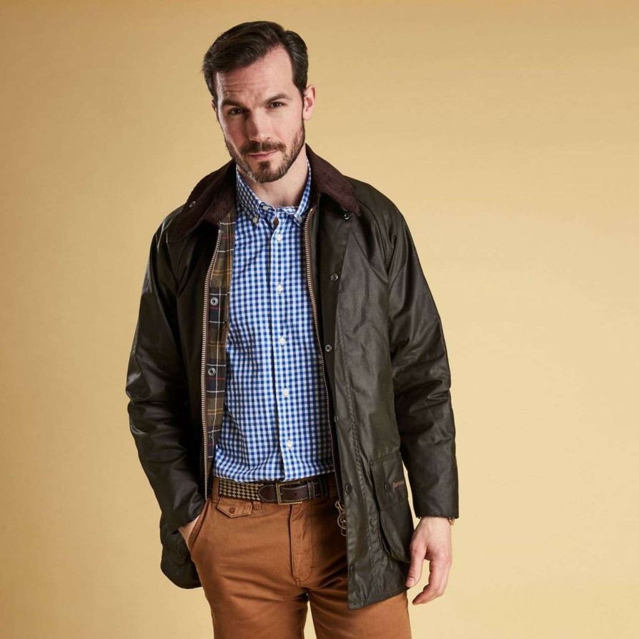 Jackets * | Closeout Sale Barbour Mens Classic Beaufort Wax Jacket