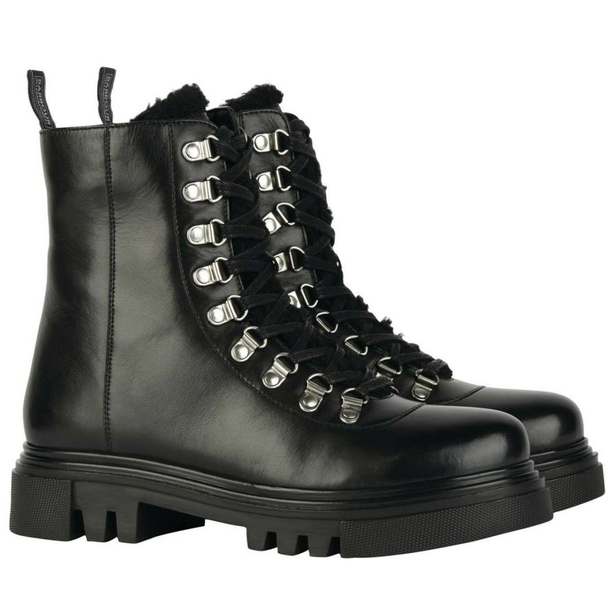 Footwear * | Flash Sale Barbour International Womens Cypher Boots Black